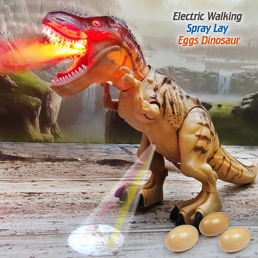Electric Walking Dinosaur Robot Toy with Lights & Sound