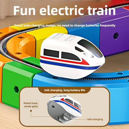 Electric Magnetic Track Train Set – Kids’ Educational Maze Toy