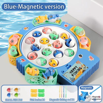 Montessori Fishing Game for Kids – Magnetic Rotating Fish Board Toy