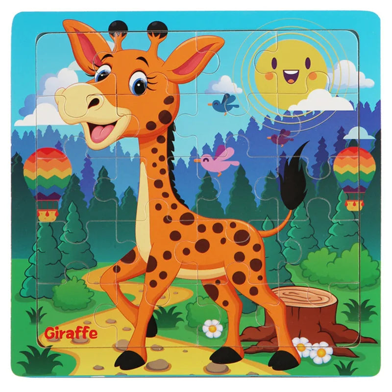 Ensemble de puzzle en bois