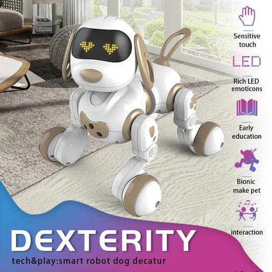 Smart RC Robot Dog – Interactive Stunt Toy with Voice Control, Music & Touch Sensors
