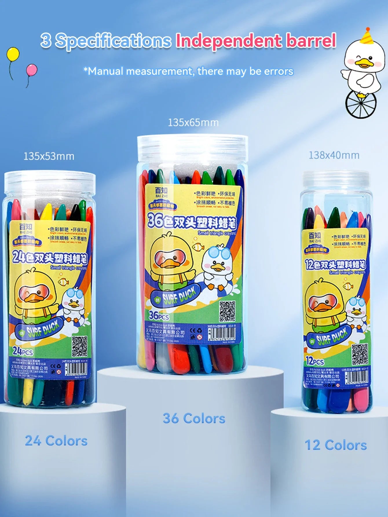 Triangle Crayon Set