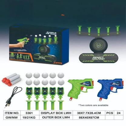 Leuchtendes, schwebendes Zielschießset