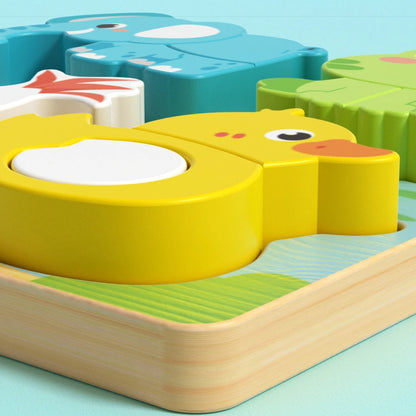 Puzzle en bois 4 en 1