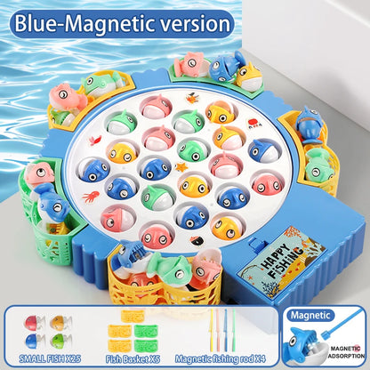 Montessori Fishing Game for Kids – Magnetic Rotating Fish Board Toy