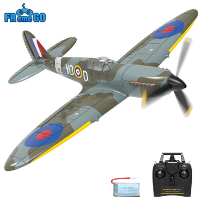 RC Spitfire Fighter Plane – 4CH Remote Control Warbird with Aerobatic Mode