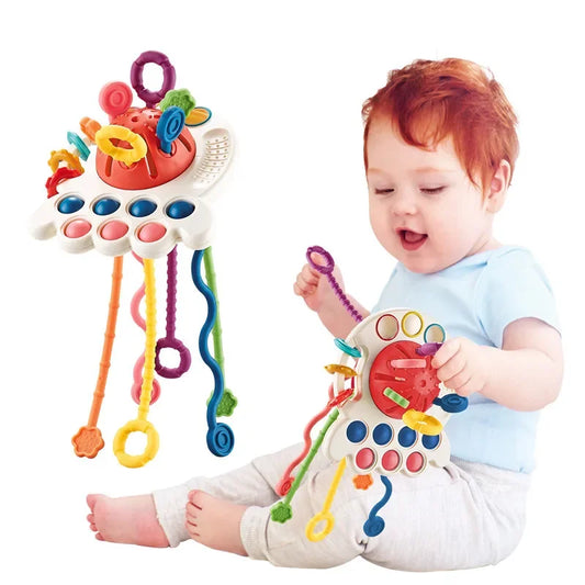 Sensory Octopus Pull Toy