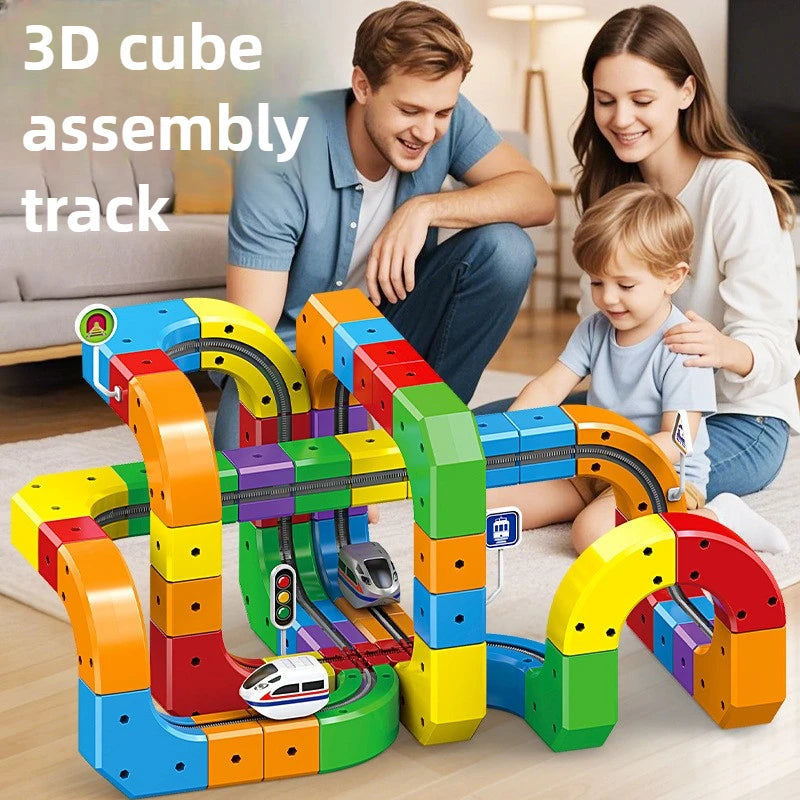 Electric Magnetic Track Train Set – Kids’ Educational Maze Toy