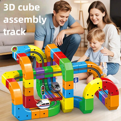 Electric Magnetic Track Train Set – Kids’ Educational Maze Toy