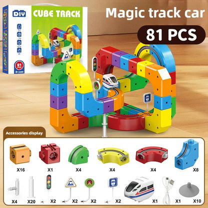 Electric Magnetic Track Train Set – Kids’ Educational Maze Toy