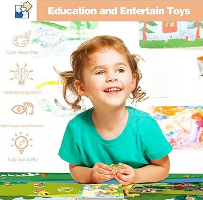 Ensemble de puzzle en bois