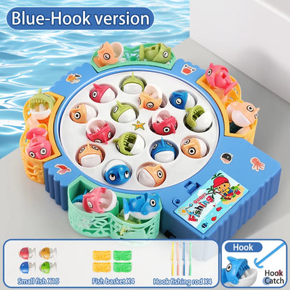 Montessori Fishing Game for Kids – Magnetic Rotating Fish Board Toy