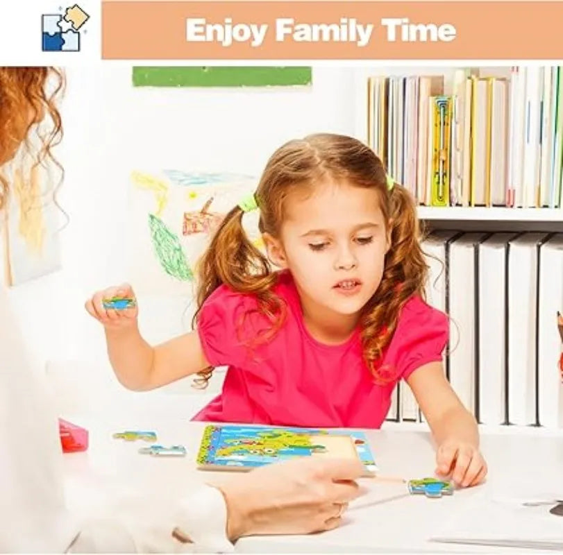 Ensemble de puzzle en bois