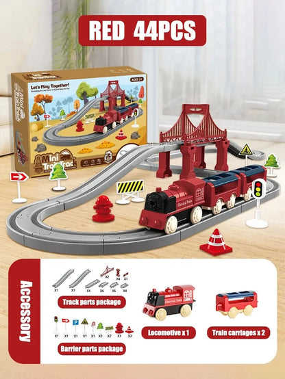 Electric Train Track Set