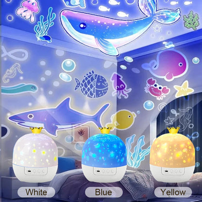 Crown Star Projector Night Light