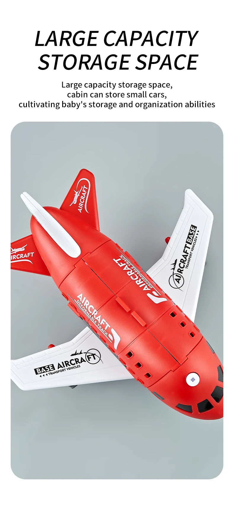 Push & Go Airplane Toy Set – Kids Vehicle Collection with Cars & Traffic Signs