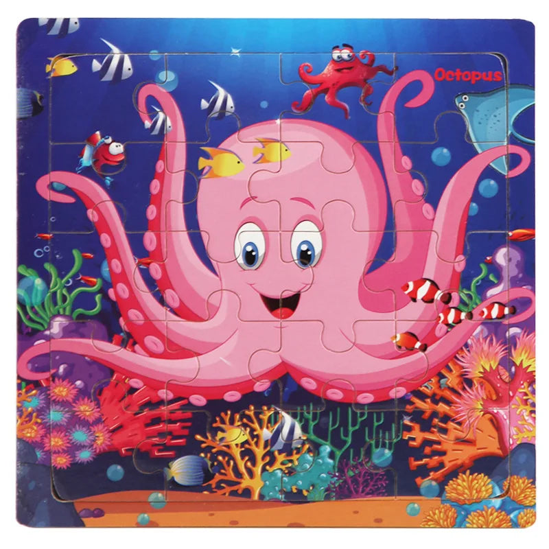 Ensemble de puzzle en bois