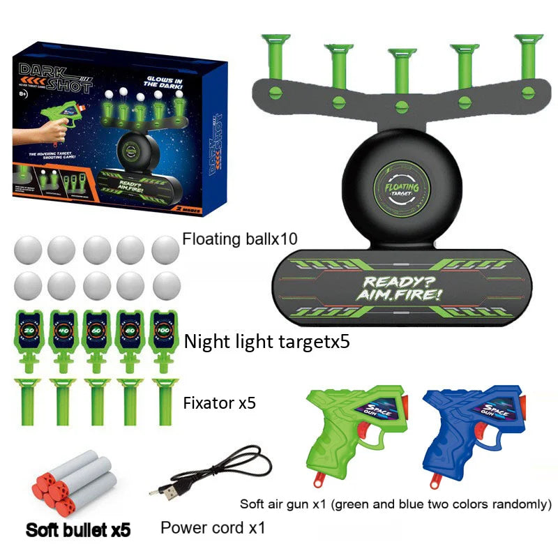Kids Floating Target Shooting Set – Glow-in-the-Dark Electric Hover Game
