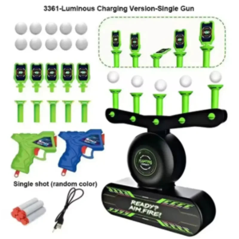 Kids Floating Target Shooting Set – Glow-in-the-Dark Electric Hover Game