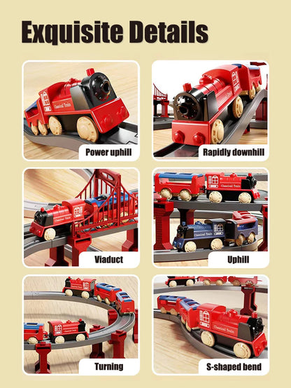 Electric Train Track Set