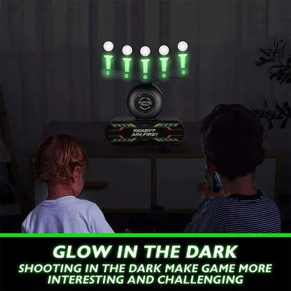 Kids Floating Target Shooting Set – Glow-in-the-Dark Electric Hover Game