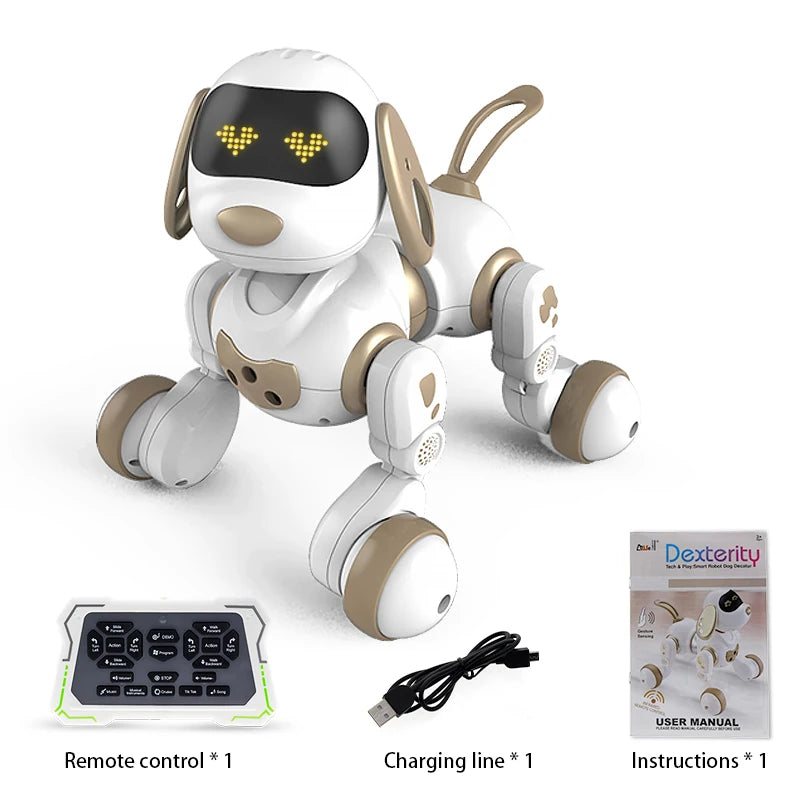 Smart RC Robot Dog – Interactive Stunt Toy with Voice Control, Music & Touch Sensors